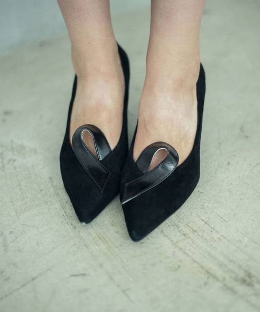 【未使用】Ameri MIZUBIKI RIBBON PUMPS Lサイズ