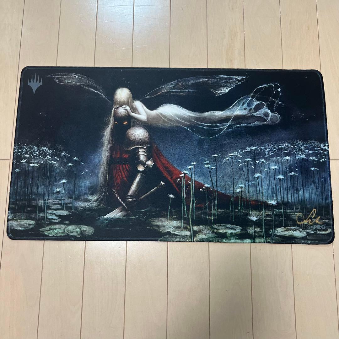 MTG 誘惑蒔き サイン入りプレイマット
