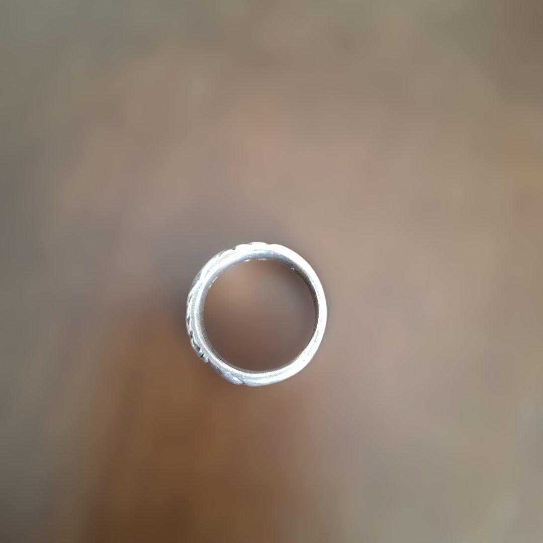 シルバーリング テクスチャー付き