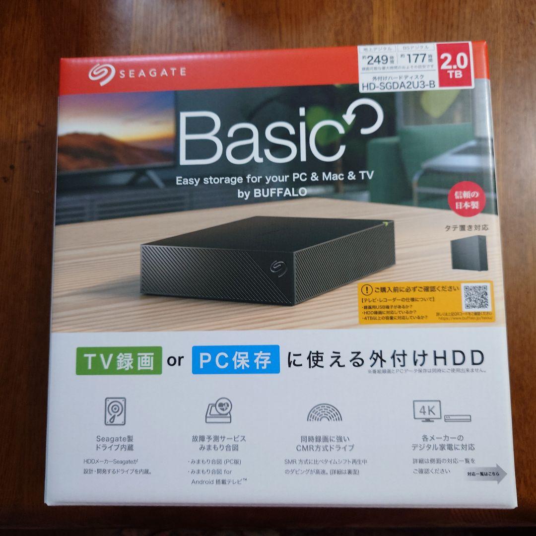 Seagate Basic 2TB 外付けHDD